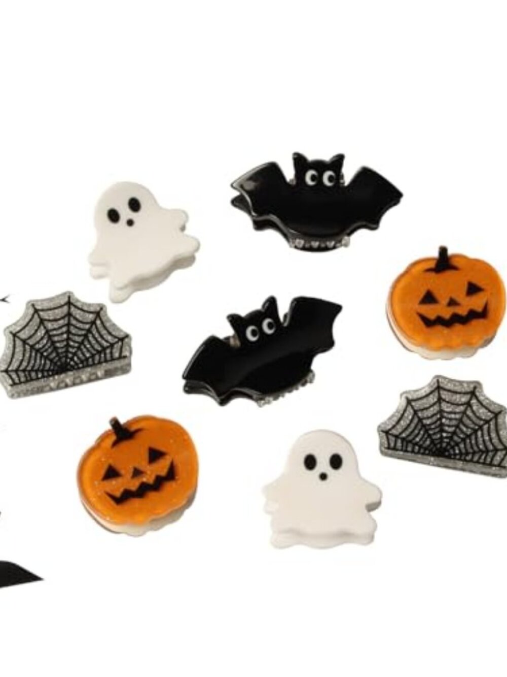 Mini Halloween Hair Claw Clips for Girls Cute Halloween Hair Accessories